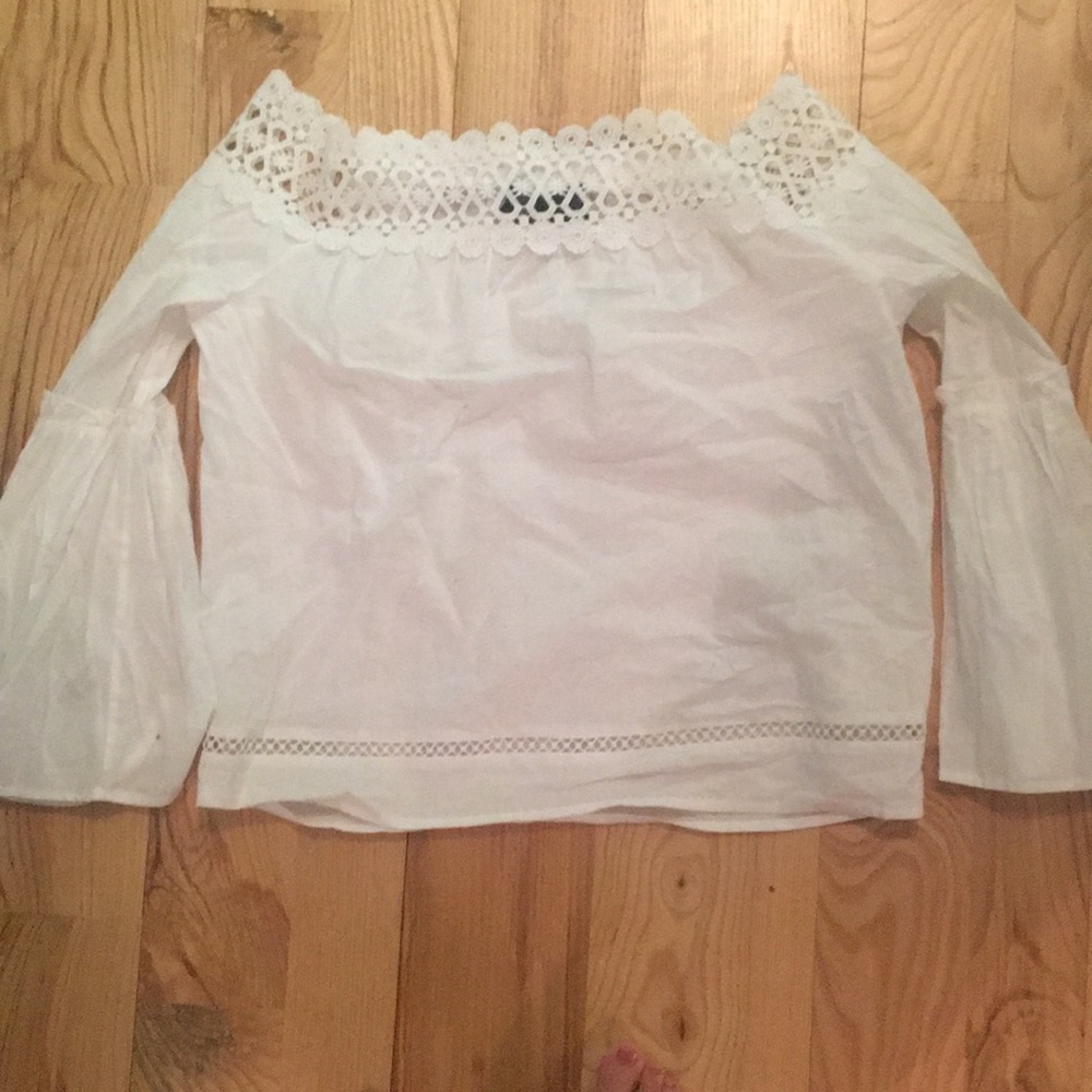 White off the shoulder top.